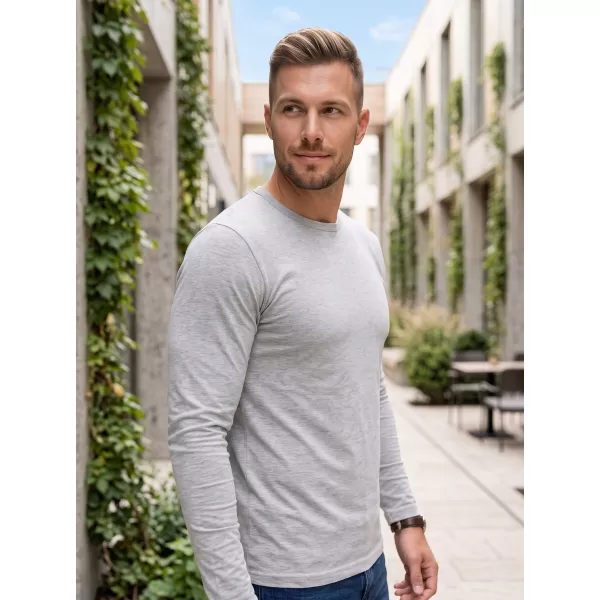  Herren-T-Shirt mit langen Ärmeln ALTISPORT NoPrint NP/ALM911 DUNKELGRAUE HIGHLIGHTS 