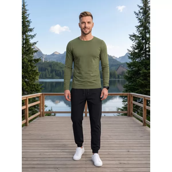  Herren-T-Shirt mit langen Ärmeln ALTISPORT NoPrint NP/ALM911 KHAKI 