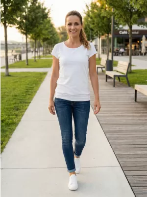 Damen-T-Shirt ALTISPORT NoPrint NP/ALW021 WEIß