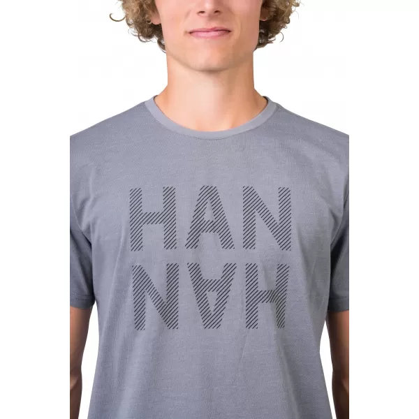  Herren-T-Shirt HANNAH GREM STAHLGRAUMELIERT/SCHWARZ 
