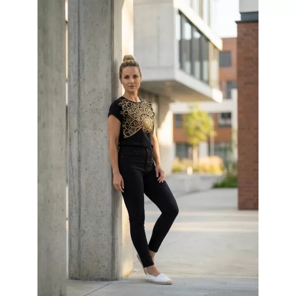  Damen-T-Shirt SAM 73 MILAGROS WT 911 SCHWARZ 