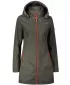 Softshell-Mantel für Damen ALTISPORT CIARA KHAKI/ROT