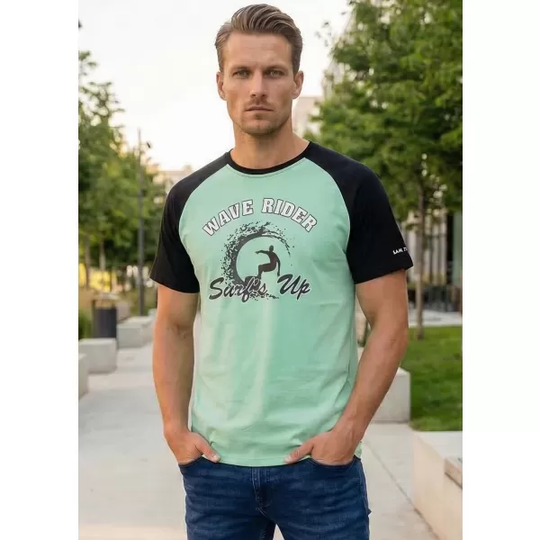  Herren-T-Shirt SAM 73 ESTEBAN MT 841 BASILIKUM 