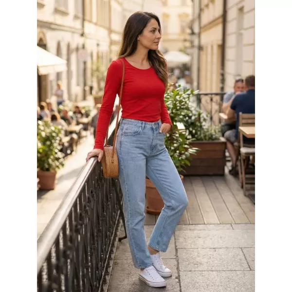  Damen-T-Shirt mit langen Ärmeln ALTISPORT NoPrint NP/ALW961 ROT 