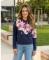 Damen-Sweatshirt KIXMI SABRINA DUNKELBLAU