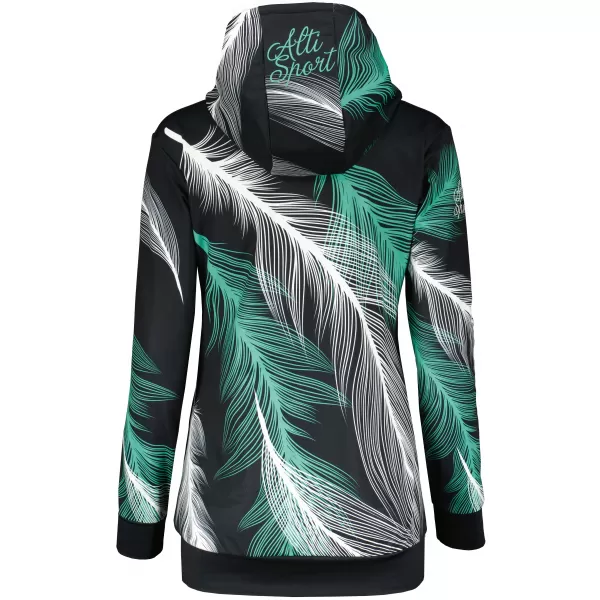  Hochwertiges Funktions-Sweatshirt für Damen ALTISPORT VOJ/ALW001MI01 SCHWARZ/TÜRKIS 