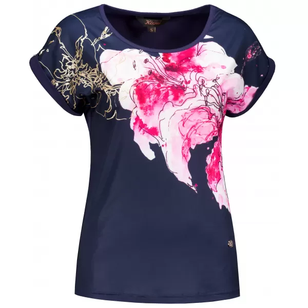  Damen-T-Shirt KIXMI SAKURA DUNKELBLAU 