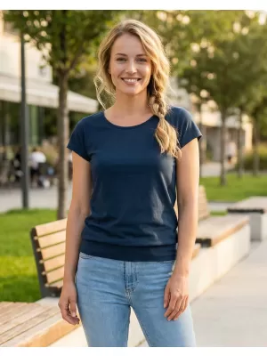 Damen-T-Shirt ALTISPORT NoPrint NP/ALW021 NAVY BLAU