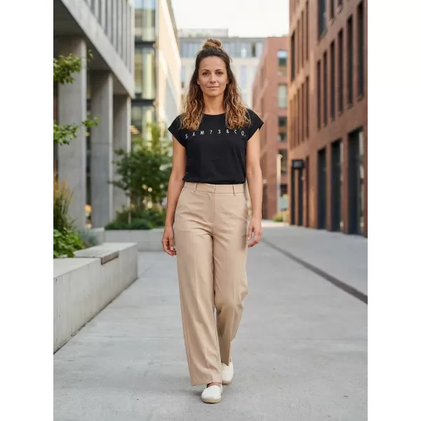  Damen-T-Shirt SAM 73 OCTAVIA WT 921 SCHWARZ 