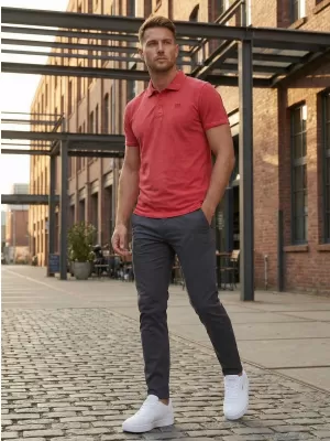 Herren-T-Shirt KIXMI SPENCER ROT