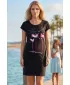 Kleid ALTISPORT ALW043178 SCHWARZ ROSA