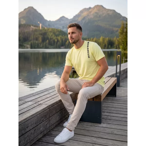  Herren-T-Shirt SAM 73 FABIO MT 842 HELLGELB 
