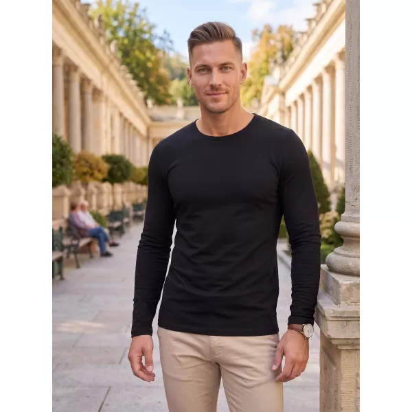  Herren-T-Shirt mit langen Ärmeln ALTISPORT NoPrint NP/ALM911 SCHWARZ 