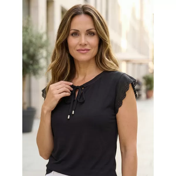  Damen-T-Shirt KIXMI SAPHIRA SCHWARZ 