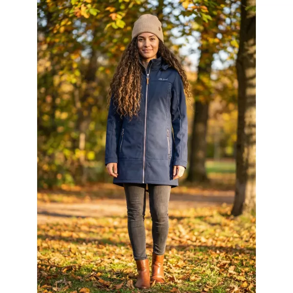  Softshell-Mantel für Damen ALTISPORT CIARA DUNKELBLAU/SILBER 