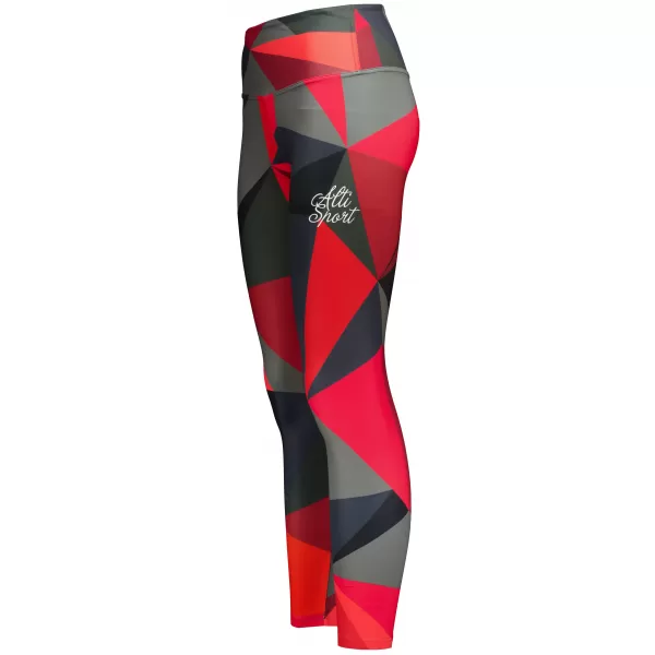  Lange Premium-Leggings für Damen ALTISPORT VOJ/ALW007LEG01 ROT 