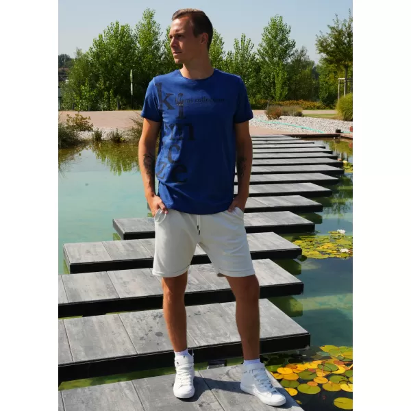  Herren-T-Shirt KIXMI SANDER BLAU 