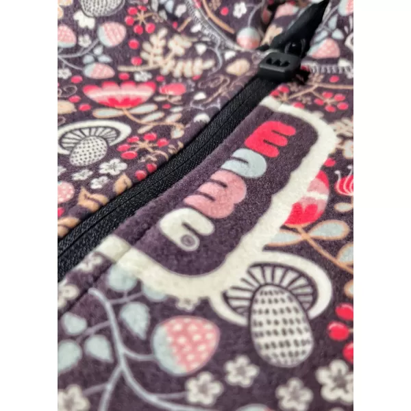  Fleece-Sweatshirt für Kinder WAMU SOVA LILA 