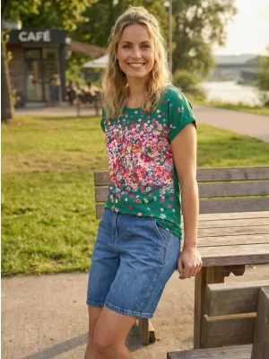 Damen-T-Shirt KIXMI SAMANTHA GRÜN