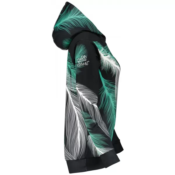  Hochwertiges Funktions-Sweatshirt für Damen ALTISPORT VOJ/ALW001MI01 SCHWARZ/TÜRKIS 
