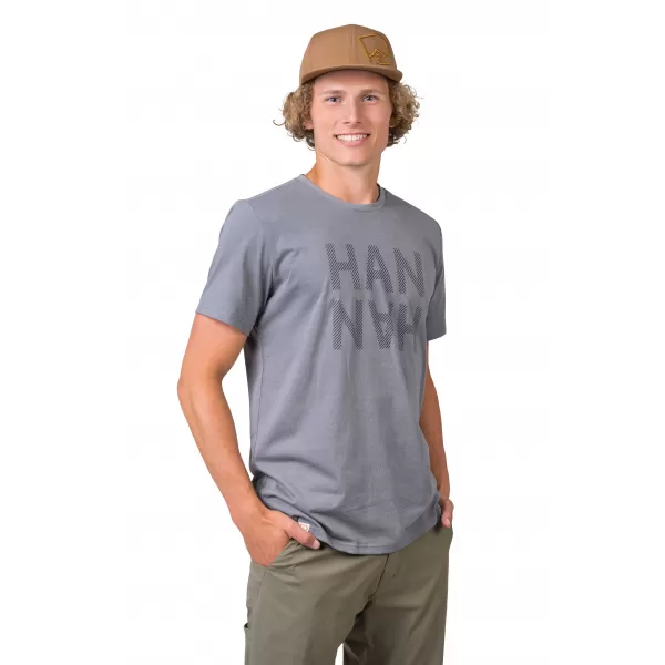  Herren-T-Shirt HANNAH GREM STAHLGRAUMELIERT/SCHWARZ 