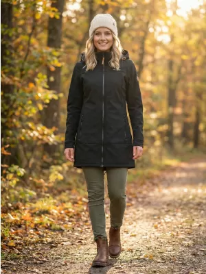 Softshell-Mantel für Damen ALTISPORT CIARA SCHWARZ