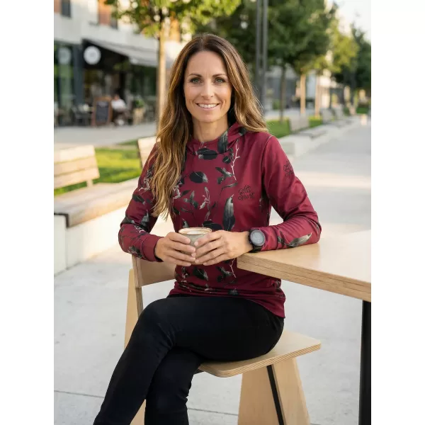  Hochwertiges Funktions-Sweatshirt für Damen ALTISPORT VOJ/ALW026MI01 BURGUND 