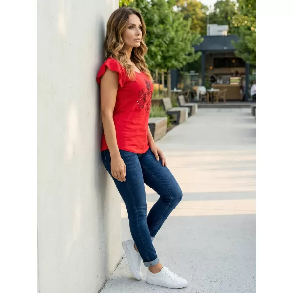  Damen-T-Shirt KIXMI SAMMI ROT 