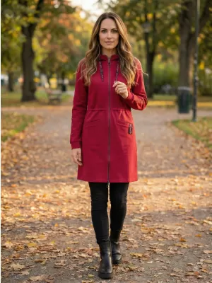 Damen-Sweatshirt ALTISPORT CELIA BORDEAUX/ROSA