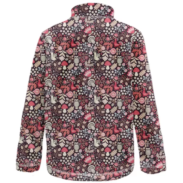  Fleece-Sweatshirt für Kinder WAMU SOVA LILA 