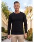 Herren-T-Shirt mit langen Ärmeln ALTISPORT NoPrint NP/ALM911 SCHWARZ