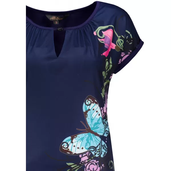 Damen-T-Shirt ALTISPORT CARINE DUNKELBLAU 