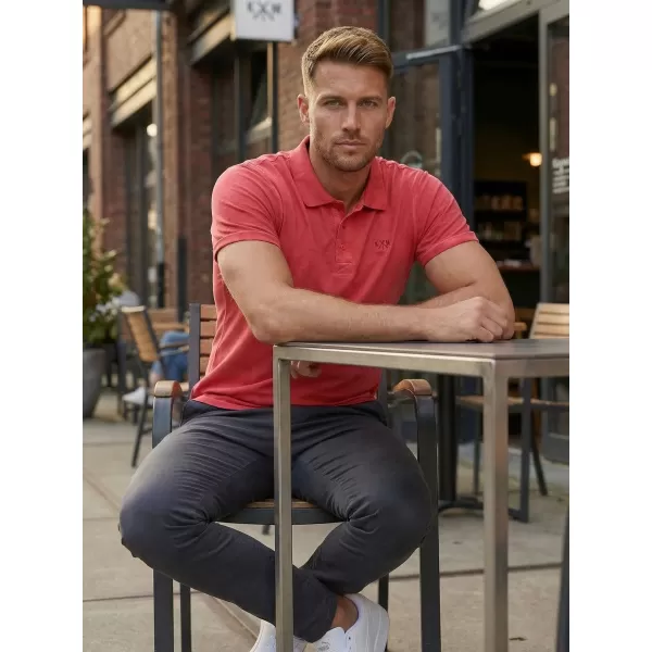  Herren-T-Shirt KIXMI SPENCER ROT 