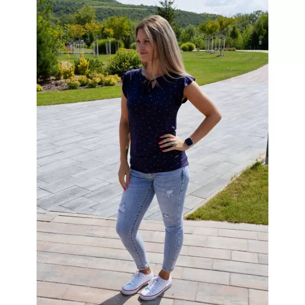  Damen-T-Shirt ALTISPORT CAMILA DUNKELBLAU 