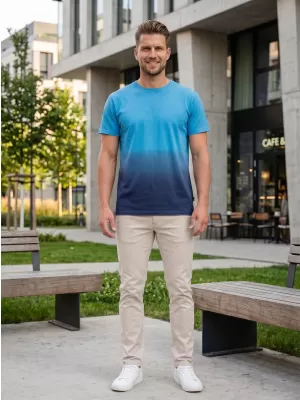 Herren-T-Shirt SAM 73 VITO MT 833 LEUCHTEND BLAU