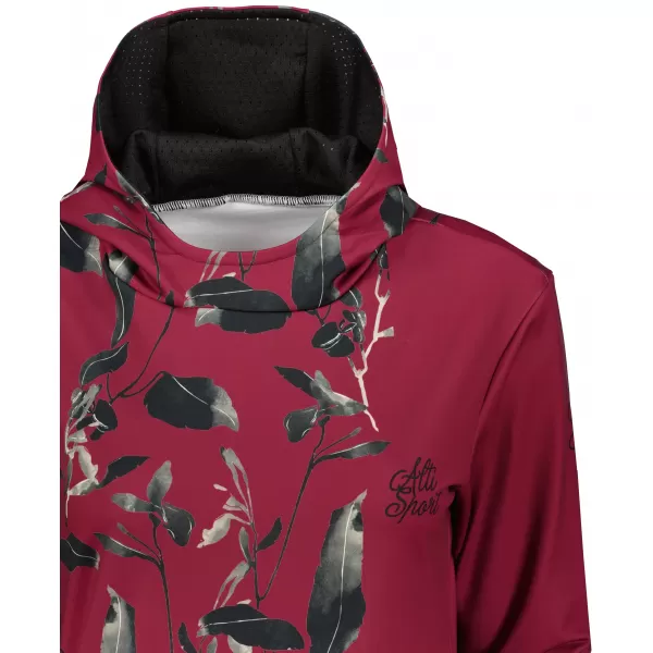  Hochwertiges Funktions-Sweatshirt für Damen ALTISPORT VOJ/ALW026MI01 BURGUND 