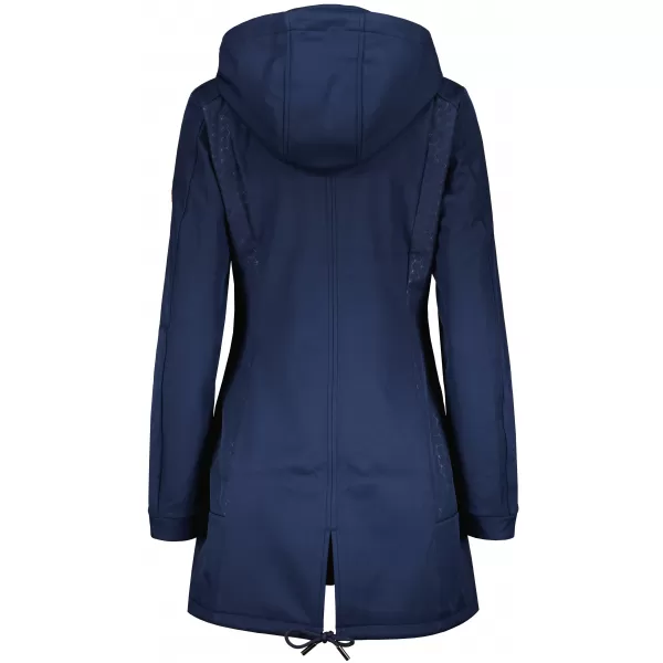  Softshell-Mantel für Damen ALTISPORT CIARA DUNKELBLAU/SILBER 