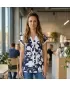 Damenbluse KIXMI SABINE DUNKELBLAU