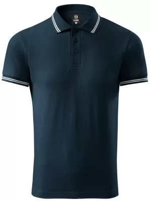 Herren-T-Shirt mit Kragen ALTISPORT NoPrint NP/ALM912 NAVY BLAU