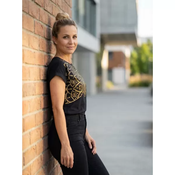  Damen-T-Shirt SAM 73 MILAGROS WT 911 SCHWARZ 