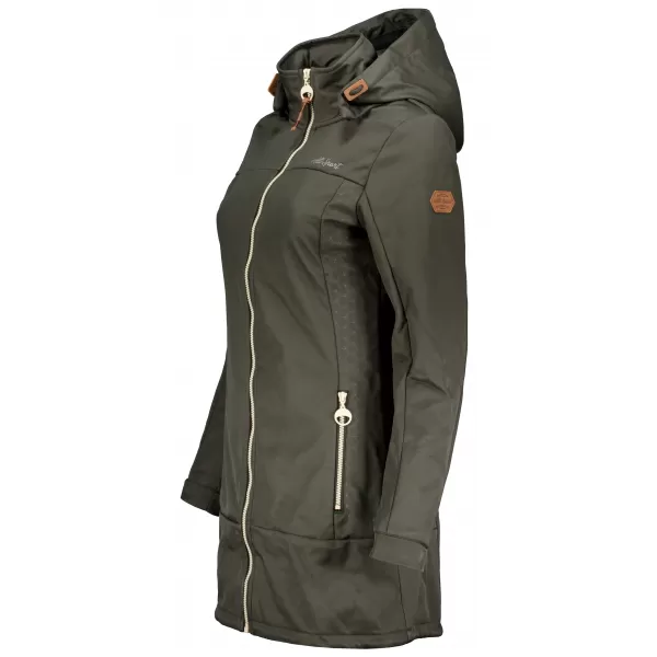  Softshell-Mantel für Damen ALTISPORT CIARA KHAKI 