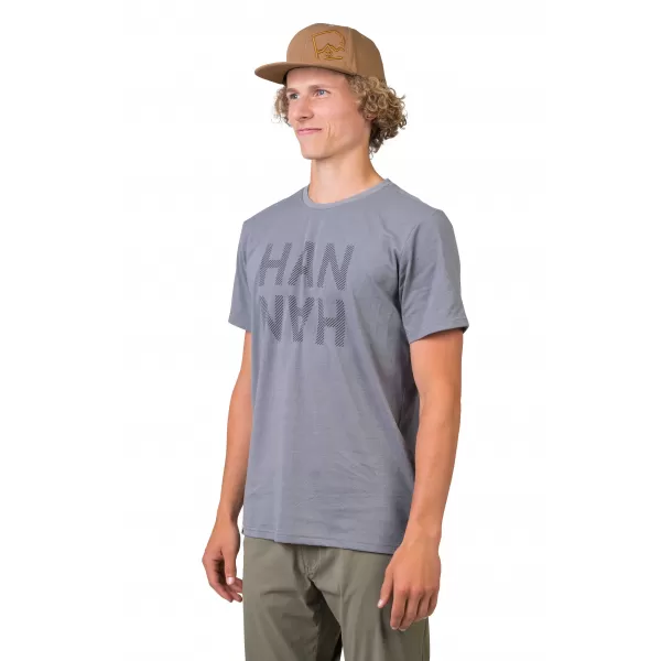  Herren-T-Shirt HANNAH GREM STAHLGRAUMELIERT/SCHWARZ 