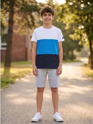 T-Shirt für Jungen SAM 73 JABBA KT 520 LEUCHTEND BLAU