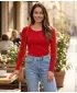 Damen-T-Shirt mit langen Ärmeln ALTISPORT NoPrint NP/ALW961 ROT