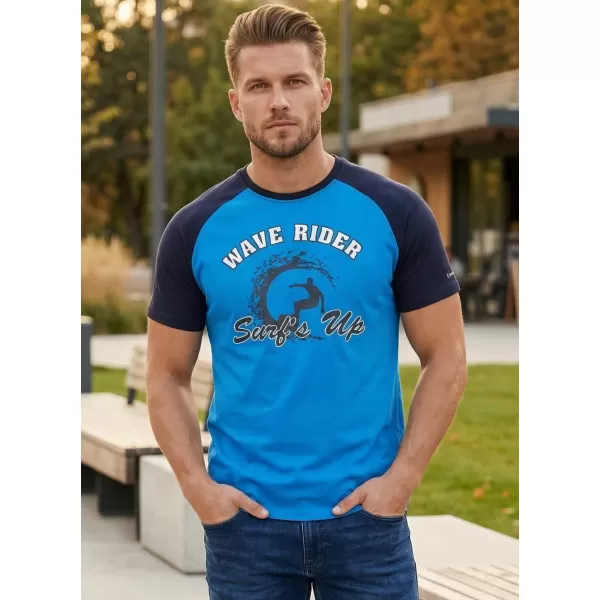  Herren-T-Shirt SAM 73 ESTEBAN MT 841 LEUCHTEND BLAU 