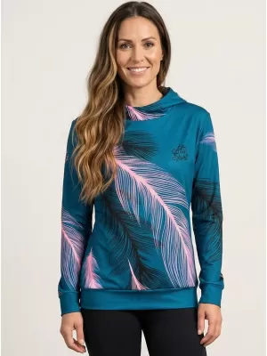Hochwertiges Funktions-Sweatshirt für Damen ALTISPORT VOJ/ALW001MI01 PETROL/HELLROSA
