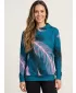 Hochwertiges Funktions-Sweatshirt für Damen ALTISPORT VOJ/ALW001MI01 PETROL/HELLROSA