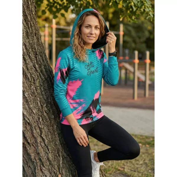  Hochwertiges Funktions-Sweatshirt für Damen ALTISPORT VOJ/ALW027MI01 KEROSIN 