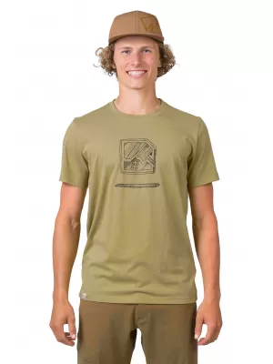 Herren-T-Shirt HANNAH MIKO KHAKI/ANTHRAZIT