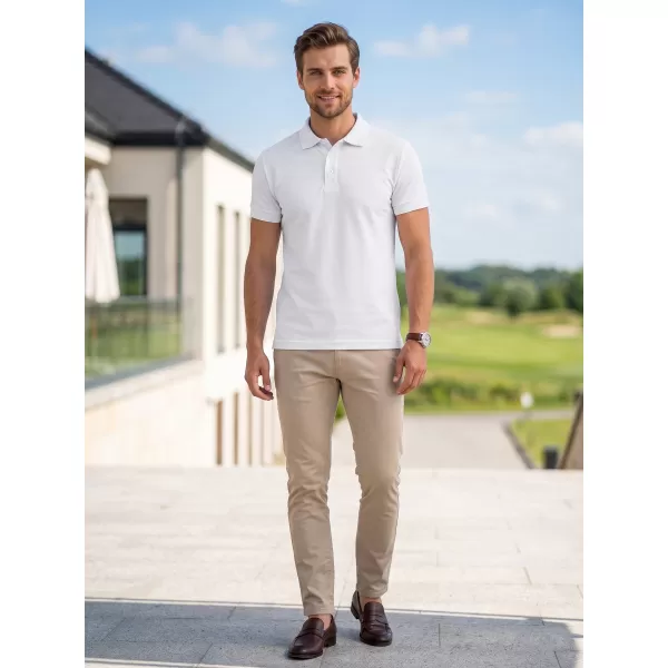  Herren-T-Shirt mit Kragen ALTISPORT NoPrint NP/ALM302 WEIß 